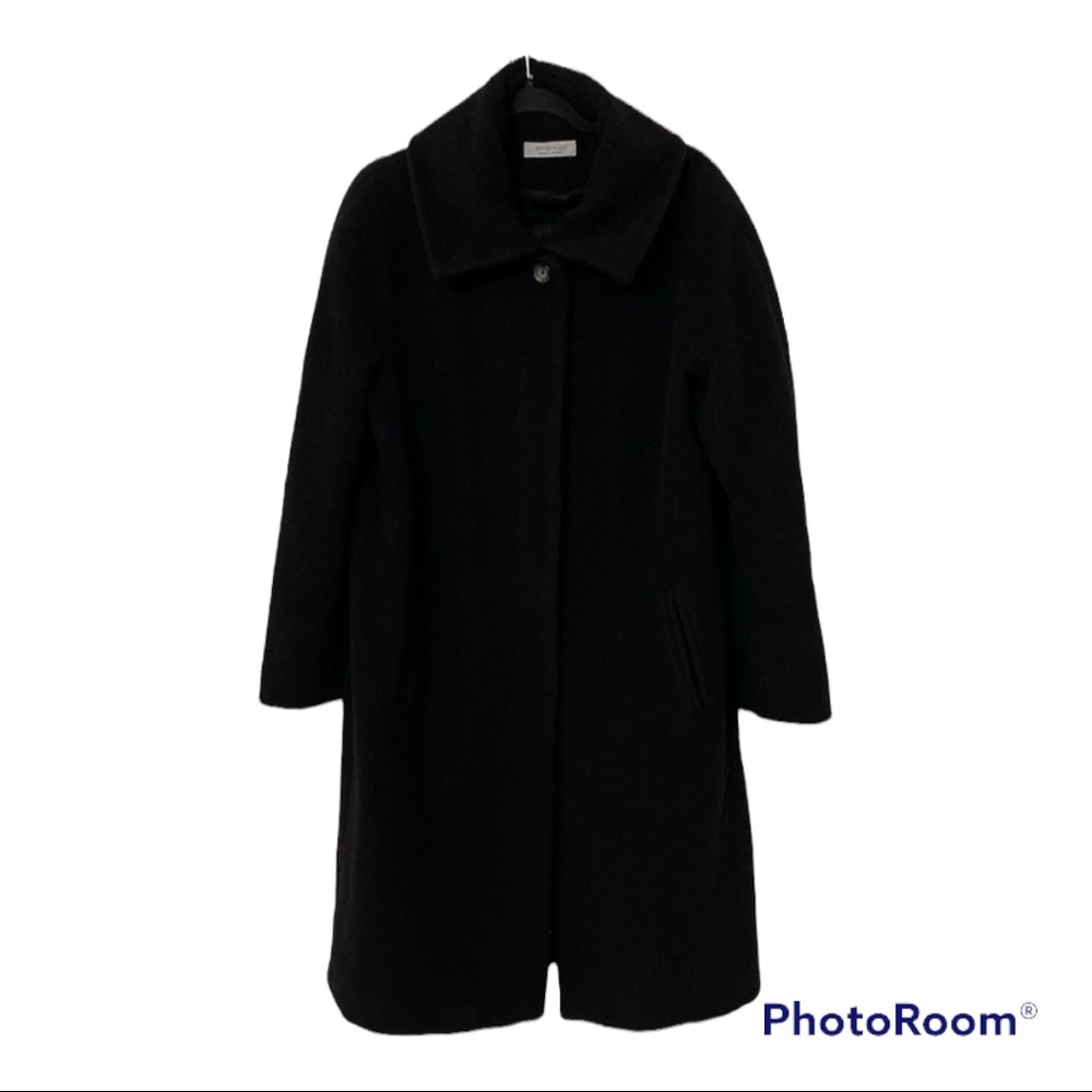 EMANUEL UNGARO | Black Alpaca Wool Long Coat